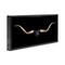 Stupell Industries Bull Horns Shadow Animal Painting Framed Floater Canvas Wall Art